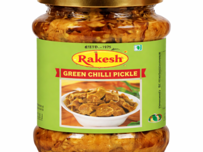 Green chilli Pickle Achar Rakesh brand 500g