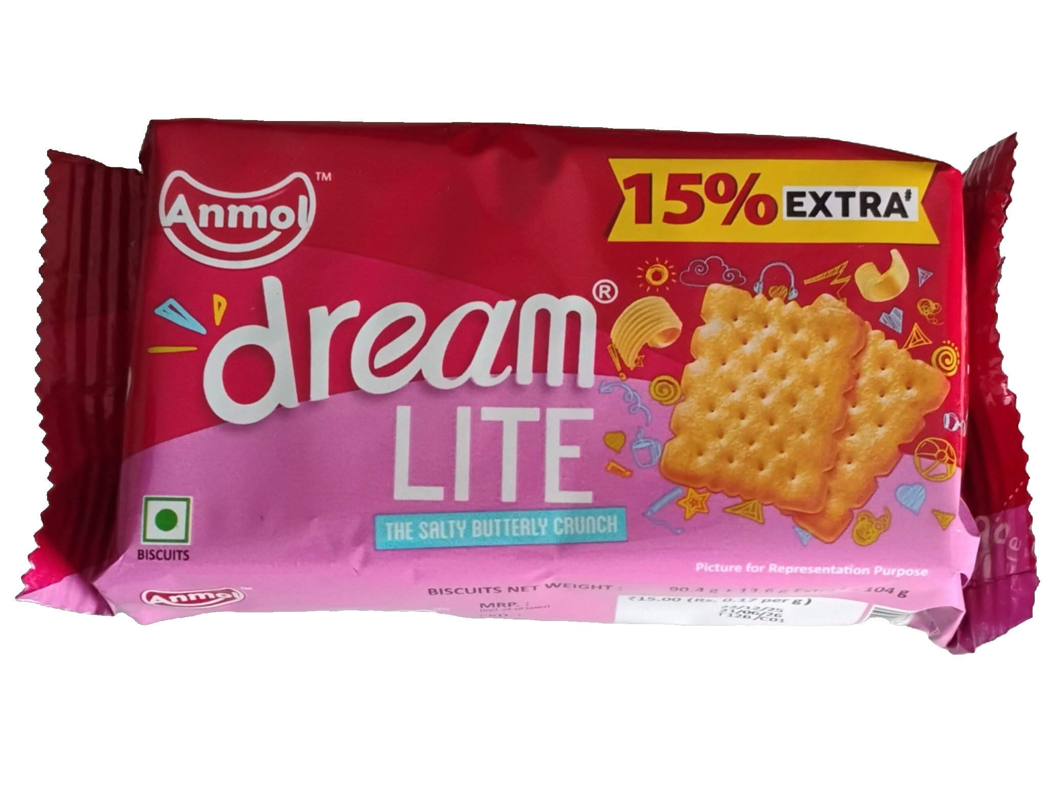 Dream lite biscuit 104g pack